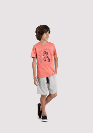 Camiseta Infantil Menino em Malha Estampada, SALMAO VERANO, large.