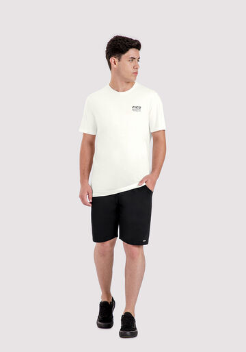 Camiseta Juvenil em Malha com Estampa Costas, BRANCO OFF WHITE, large.